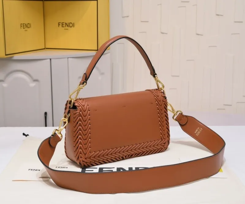 Alternative view of Fendi Brown Baguette Shoulder Bag