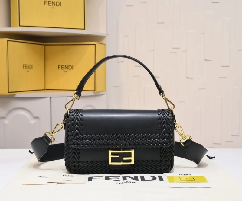 Fendi Black Baguette Bag 302