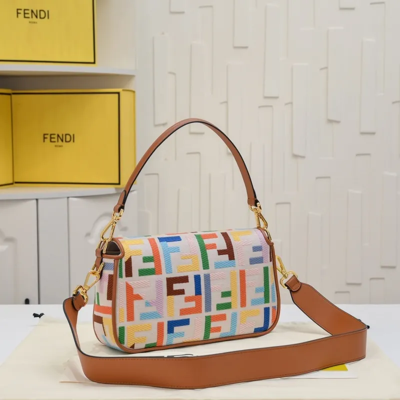 Alternative view of Fendi Multicolor Baguette Shoulder Bag 306