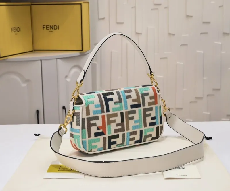Alternative view of Fendi Multicolor Baguette Shoulder Bag
