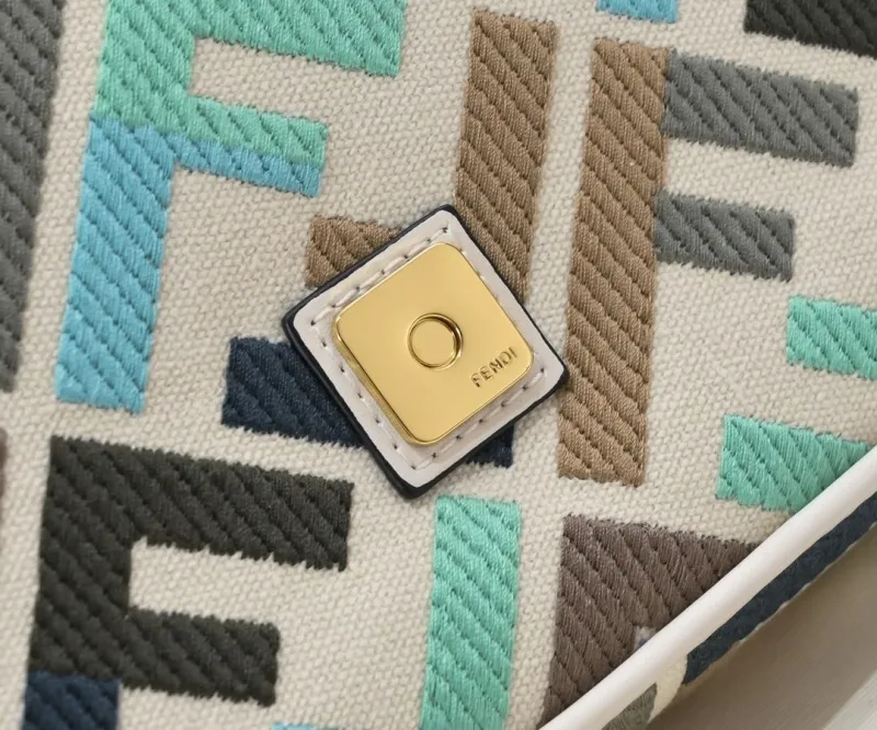 Fendi Multicolor Baguette Shoulder Bag - Image 5