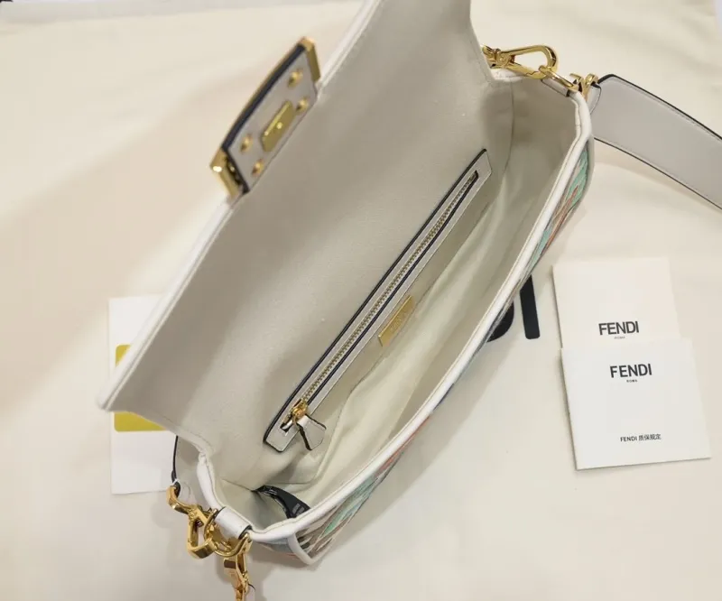 Fendi Multicolor Baguette Shoulder Bag - Image 9