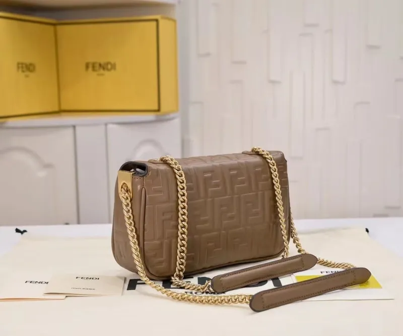 Alternative view of Fendi Brown Baguette Shoulder Bag 314