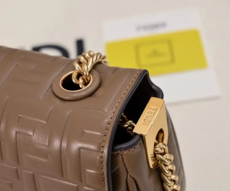 Fendi Brown Baguette Shoulder Bag 314 - Image 4