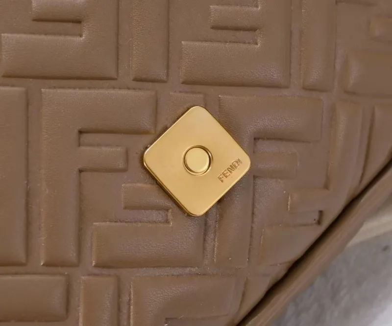 Fendi Brown Baguette Shoulder Bag 314 - Image 5