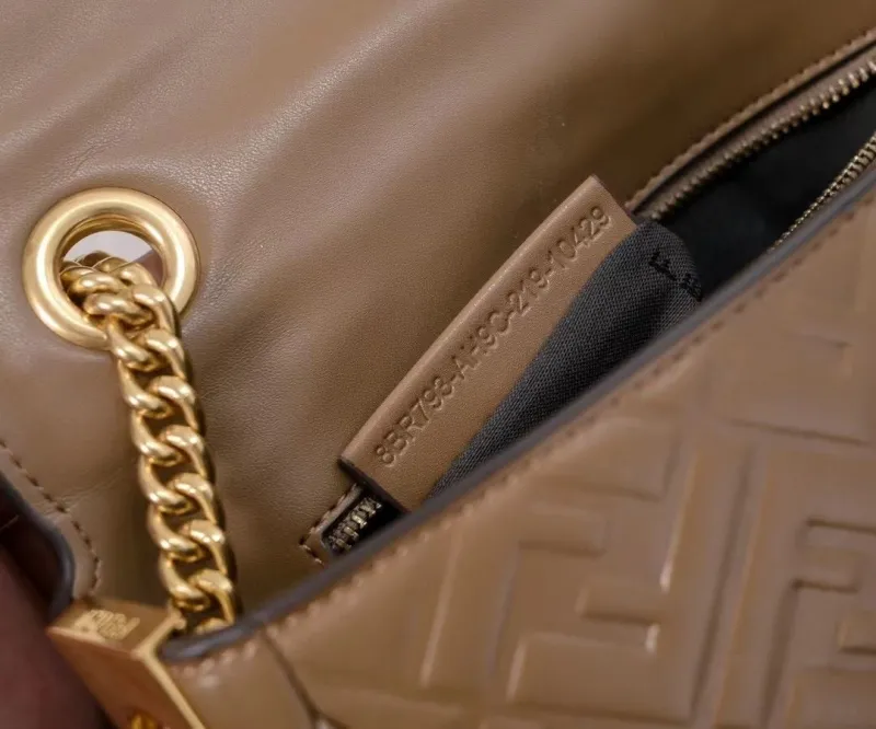 Fendi Brown Baguette Shoulder Bag 314 - Image 7