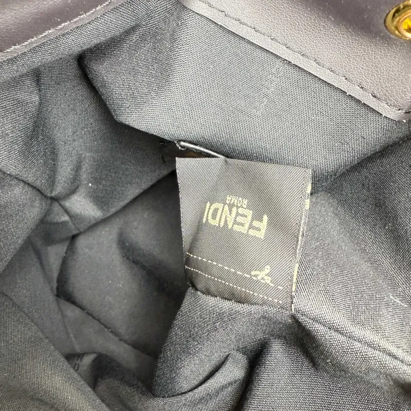 Fendi FF Monogram Bucket Bag with Strap - Image 9