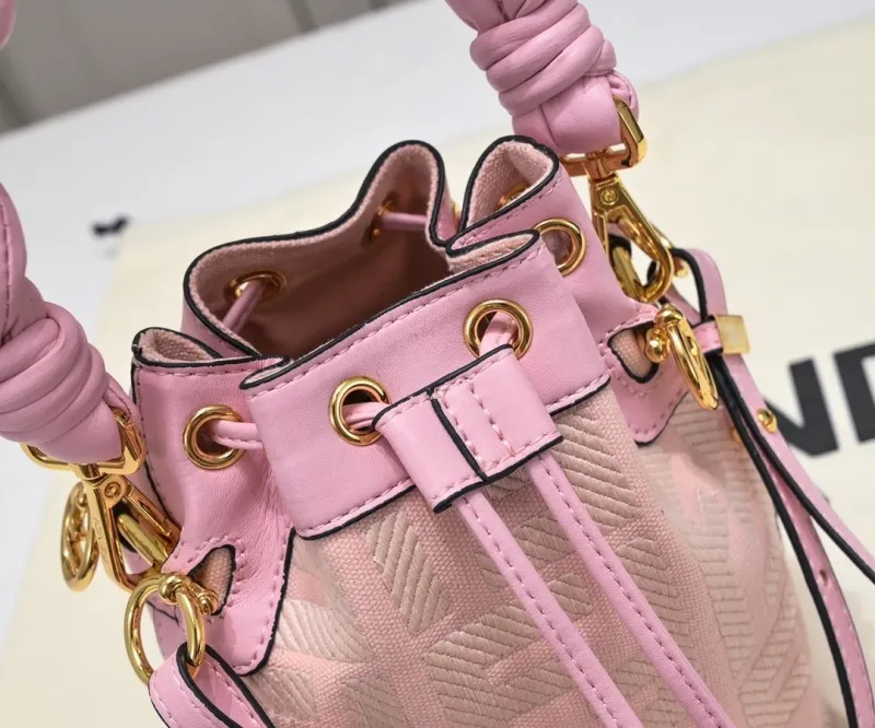 Fendi Pink Bucket Bag - Image 4