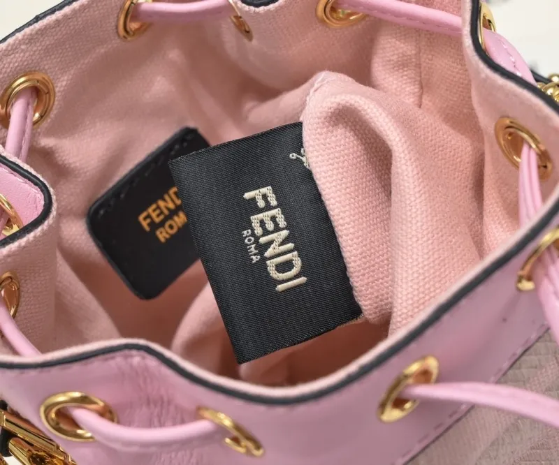 Fendi Pink Bucket Bag - Image 7