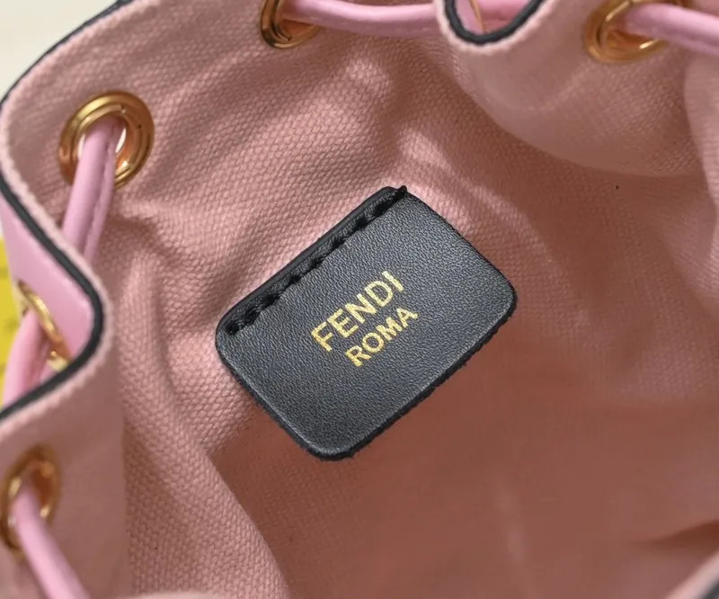 Fendi Pink Bucket Bag - Image 8