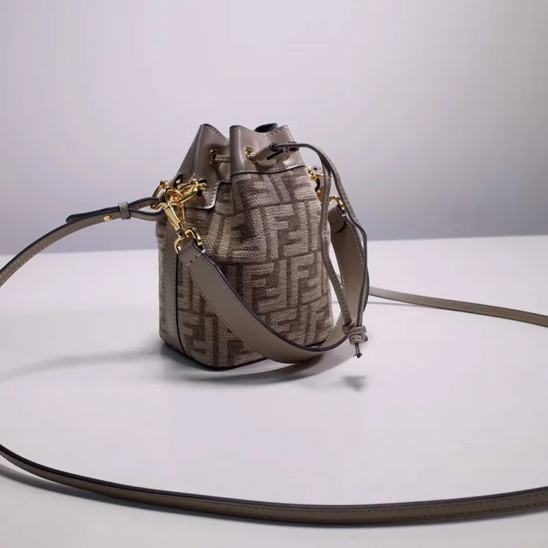 Alternative view of Fendi Beige Monogram Bucket Bag