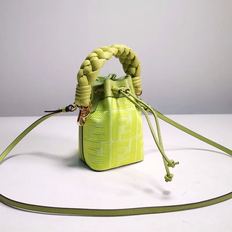Alternative view of Fendi Lime Green Mini Bucket Bag