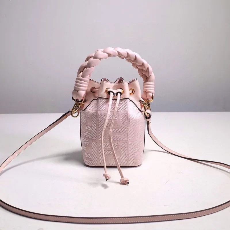Fendi Light Pink Bucket Bag 49