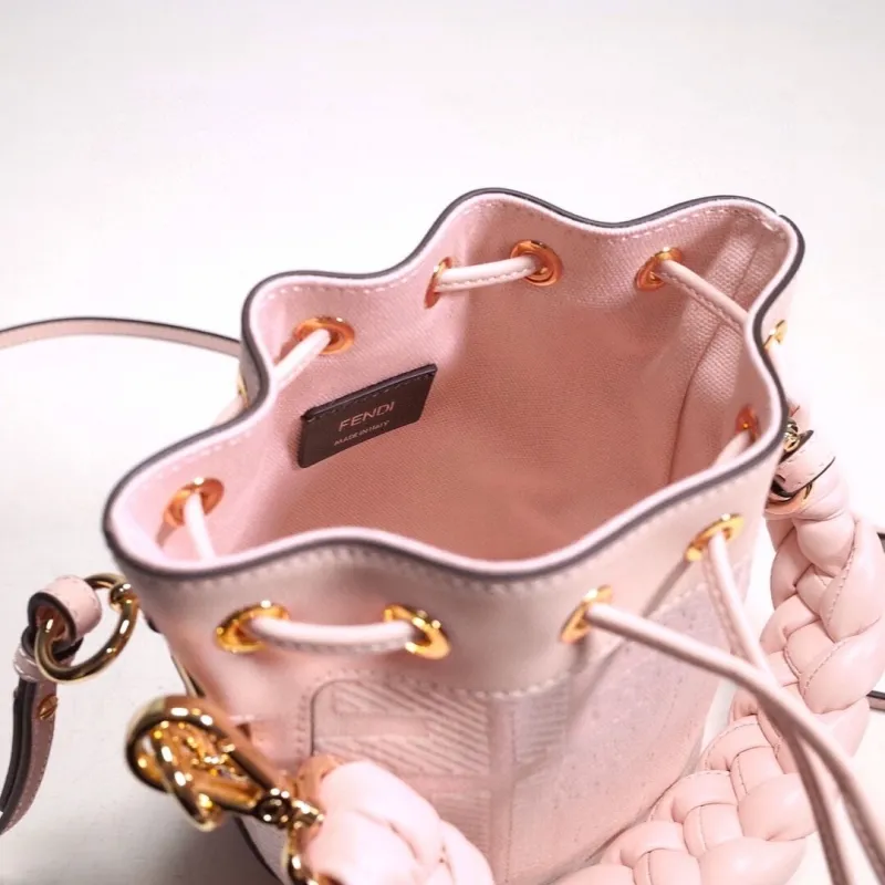 Fendi Light Pink Bucket Bag 49 - Image 9