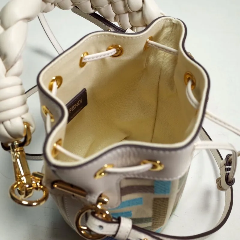 Fendi Multicolor FF Monogram Bucket Bag - Image 8