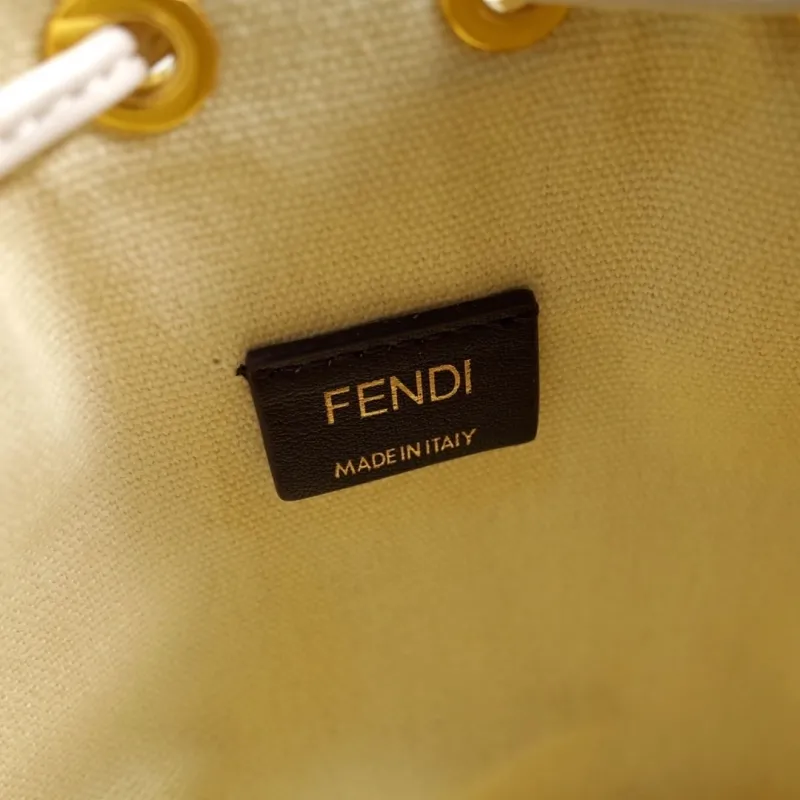 Fendi Multicolor FF Monogram Bucket Bag - Image 9