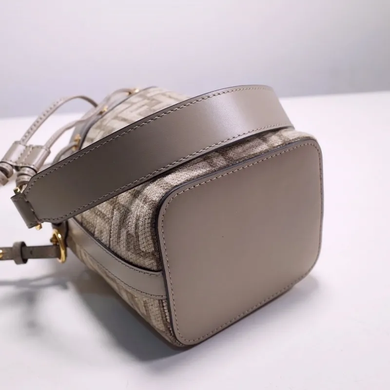 Fendi Beige Mini Bucket Bag 54 - Image 5
