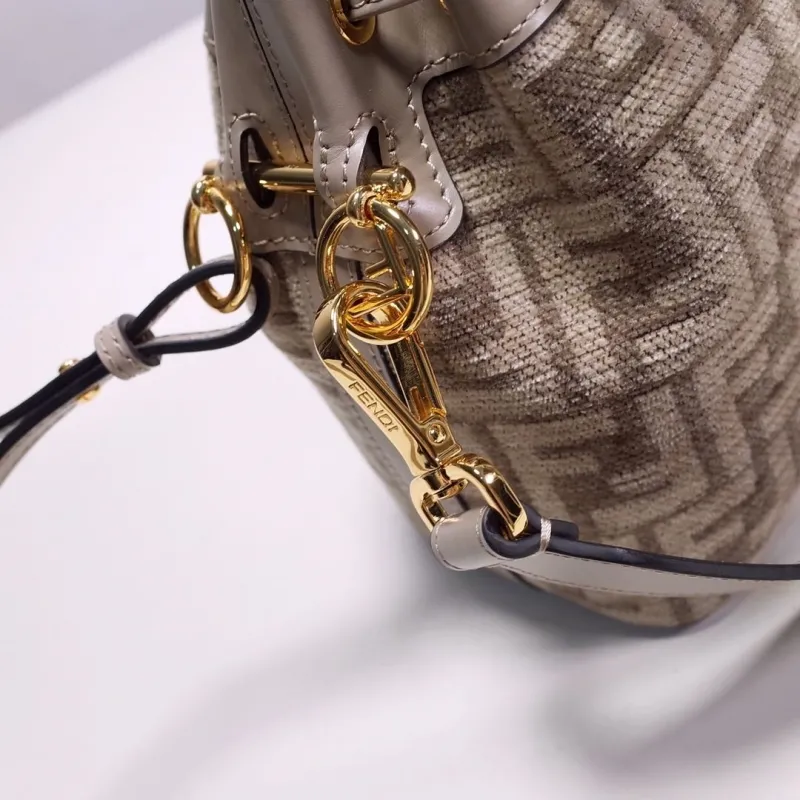 Fendi Beige Mini Bucket Bag 54 - Image 6
