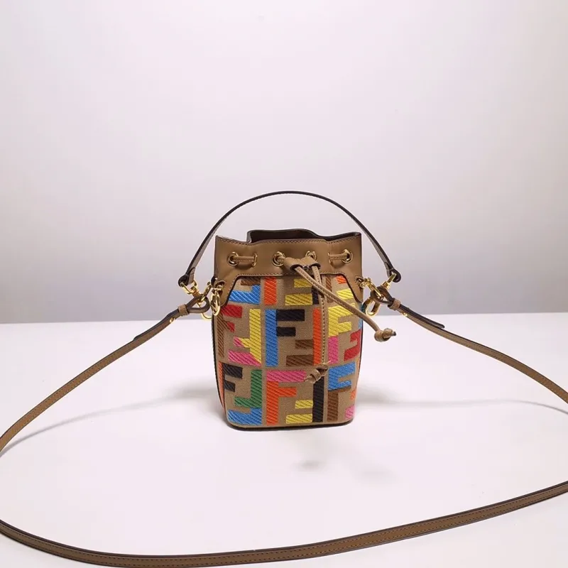 Fendi Multicolor Crossbody Bucket Bag 60
