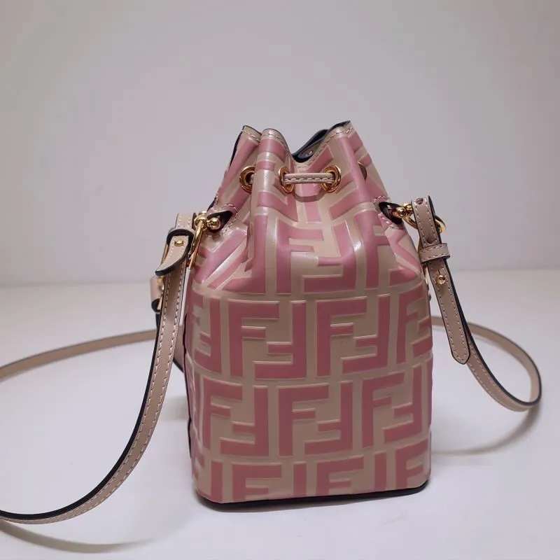 Fendi Pink Beige Mini Bucket Bag 62 - Image 3