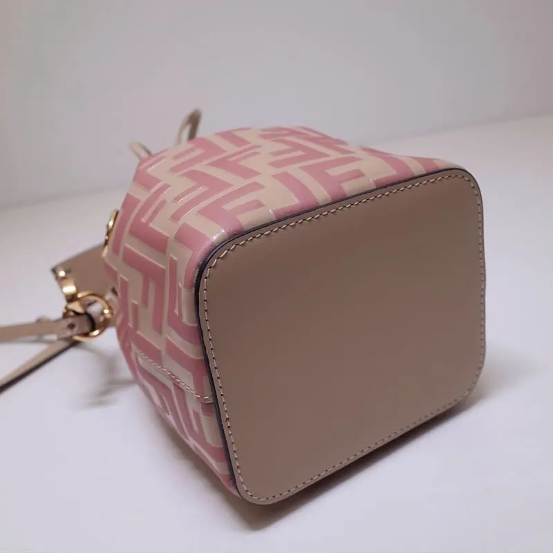 Fendi Pink Beige Mini Bucket Bag 62 - Image 4