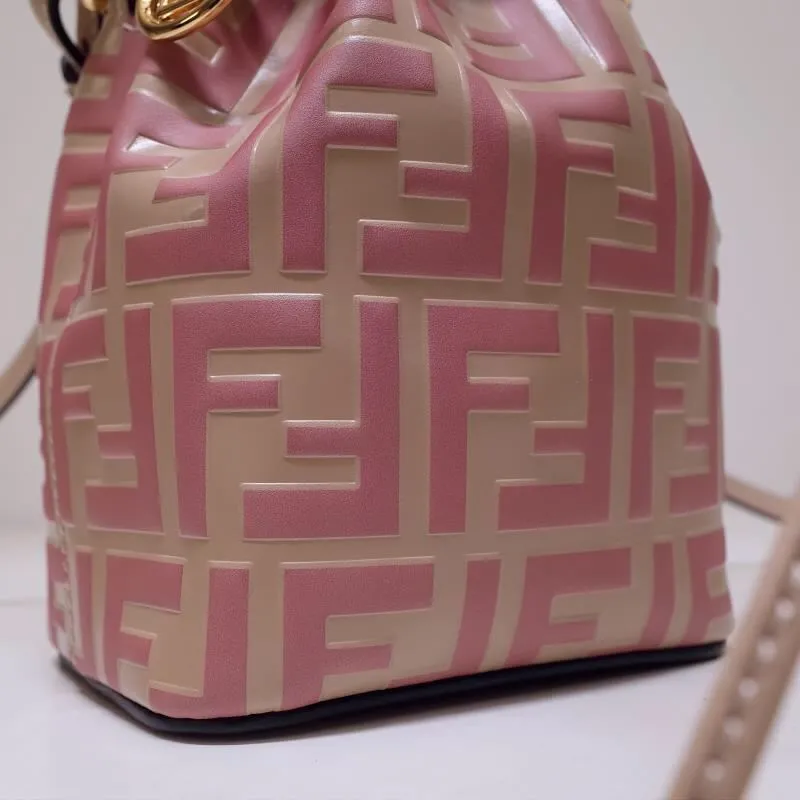 Fendi Pink Beige Mini Bucket Bag 62 - Image 7