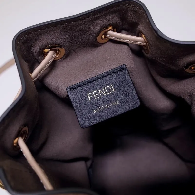 Fendi Pink Beige Mini Bucket Bag 62 - Image 9