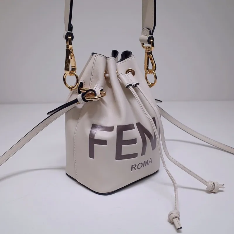 Alternative view of Fendi Roma White Bucket Bag