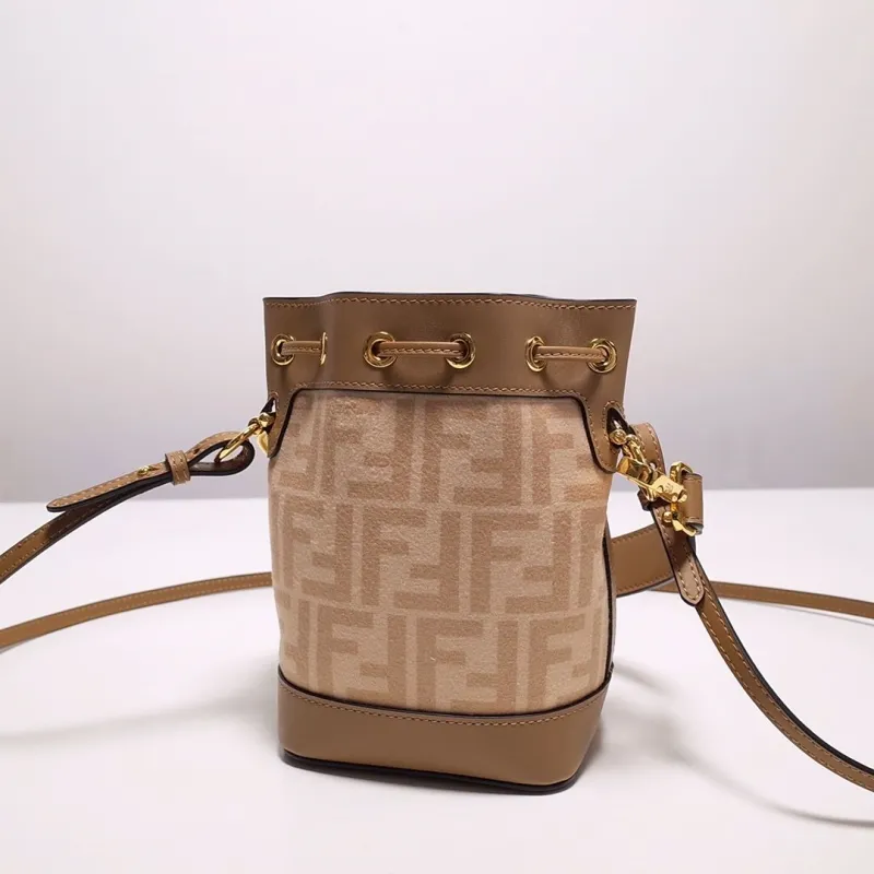 Fendi Brown Mini Bucket Bag 67 - Image 3