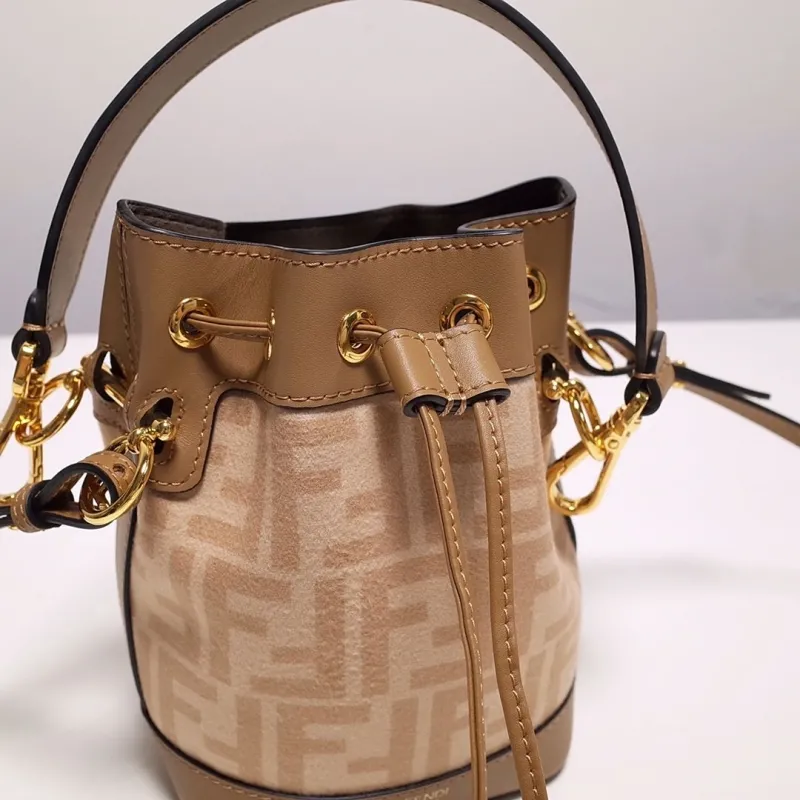 Fendi Brown Mini Bucket Bag 67 - Image 5