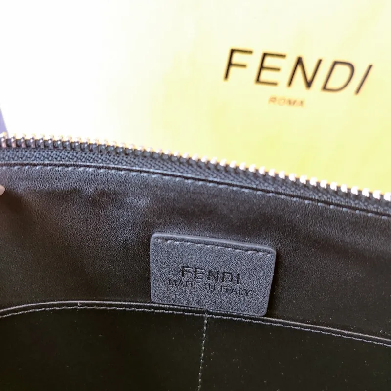 Fendi FF Monogram Clutch Bag - Image 8