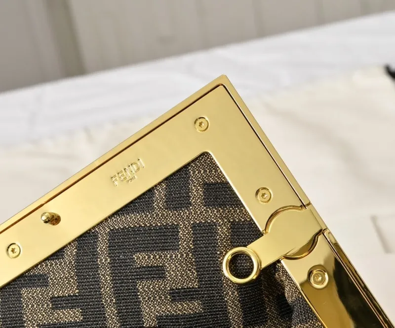 Fendi White Fendi First Crossbody Bag - Image 5