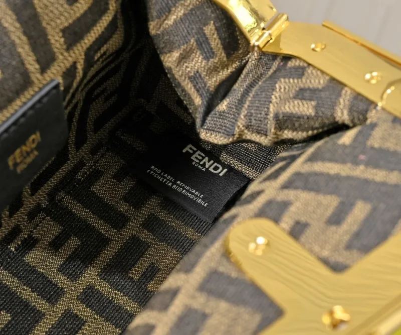 Fendi Brown Fendi First Leather Crossbody Bag - Image 8