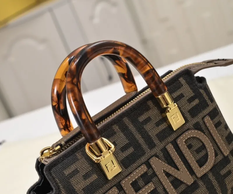 Fendi Roma Mini Brown Handbag - Image 4