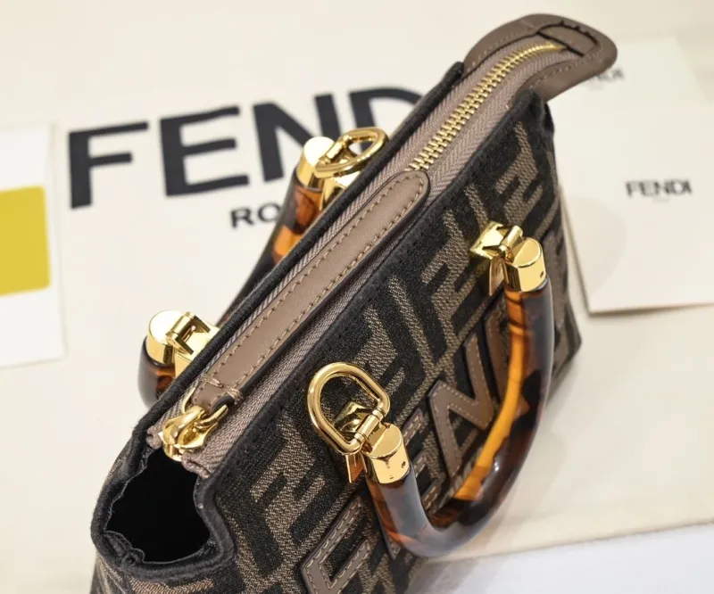 Fendi Roma Mini Brown Handbag - Image 6