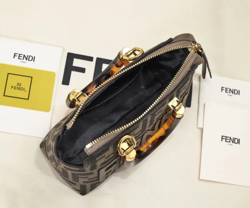 Fendi Roma Mini Brown Handbag - Image 9