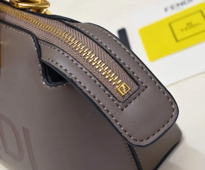 Fendi First Taupe Leather Handbag - Image 5