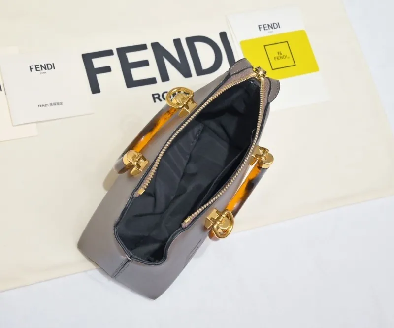Fendi First Taupe Leather Handbag - Image 9