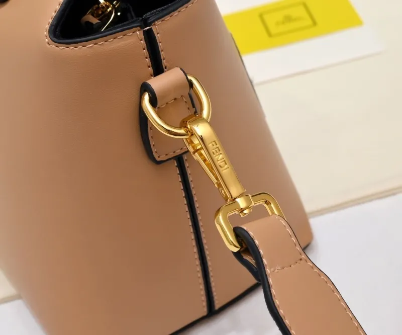 Fendi First Beige Leather Shoulder Bag 32 - Image 4