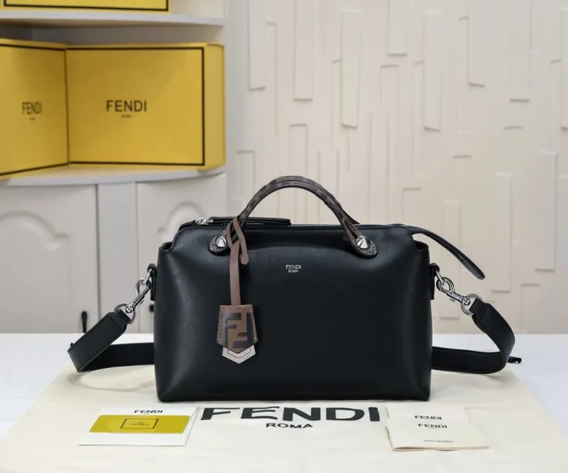 Fendi Black Fendi First Leather Handbag