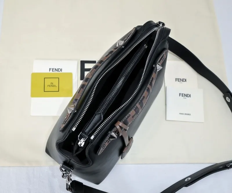 Fendi Black Fendi First Leather Handbag - Image 9