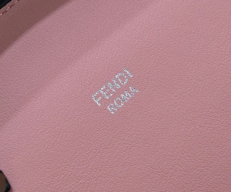Fendi First Pink Leather Crossbody Handbag Size 38 - Image 3