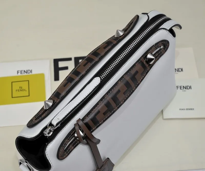 Fendi First White Leather Handbag - Image 8