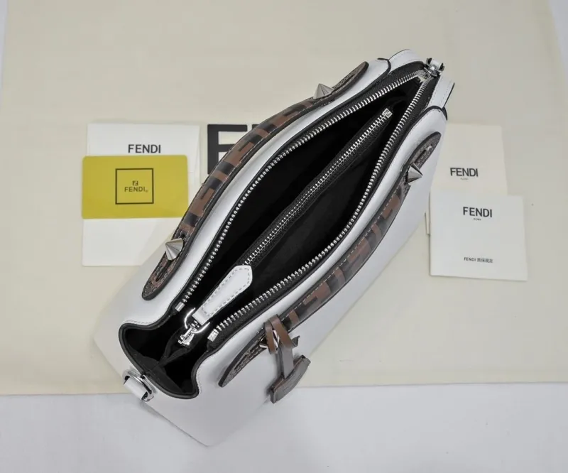 Fendi First White Leather Handbag - Image 9