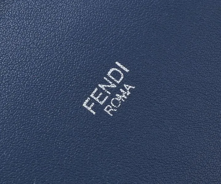 Fendi First 40 Dark Blue Leather Crossbody Bag - Image 4