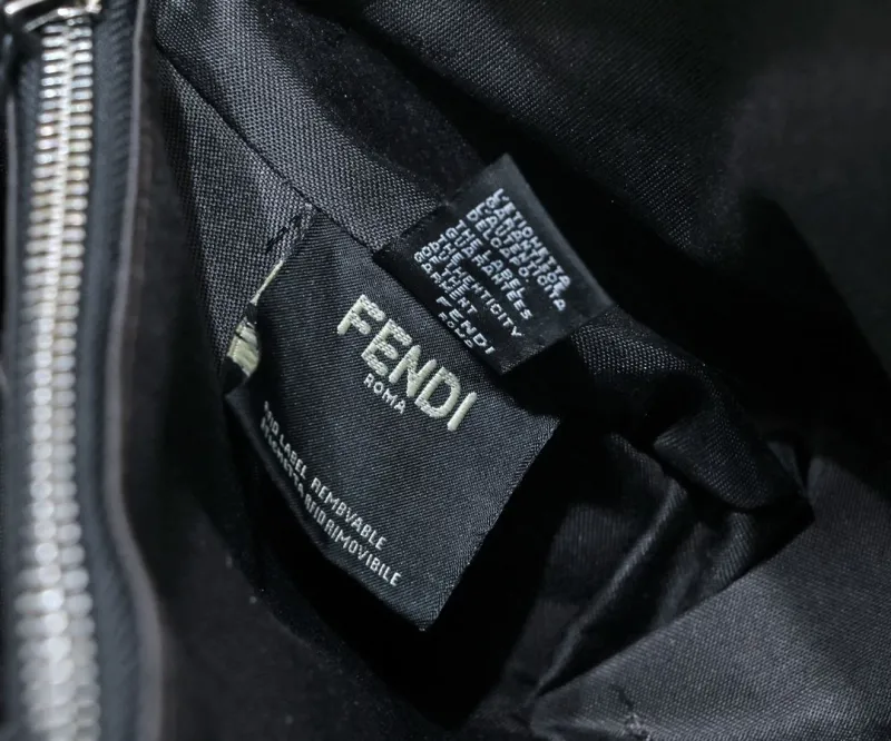 Fendi First 40 Dark Blue Leather Crossbody Bag - Image 7
