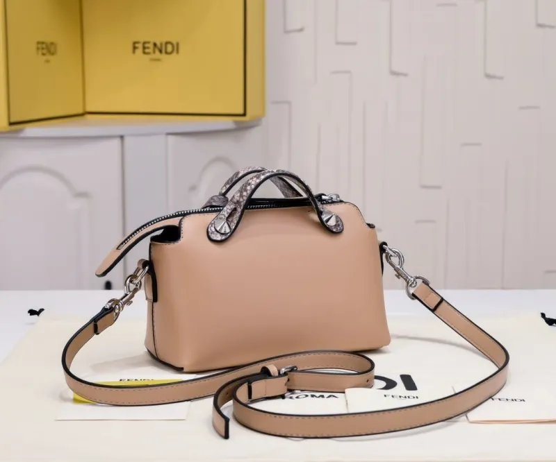 Alternative view of Fendi First Beige Leather Crossbody Bag