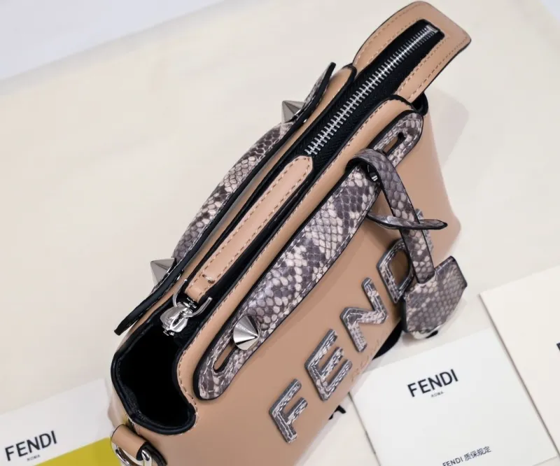 Fendi First Beige Leather Crossbody Bag - Image 4