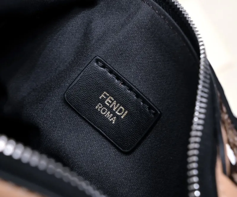 Fendi First Beige Leather Crossbody Bag - Image 8