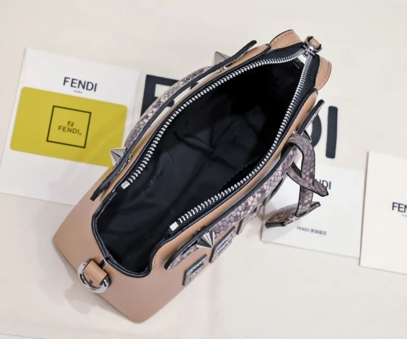 Fendi First Beige Leather Crossbody Bag - Image 9